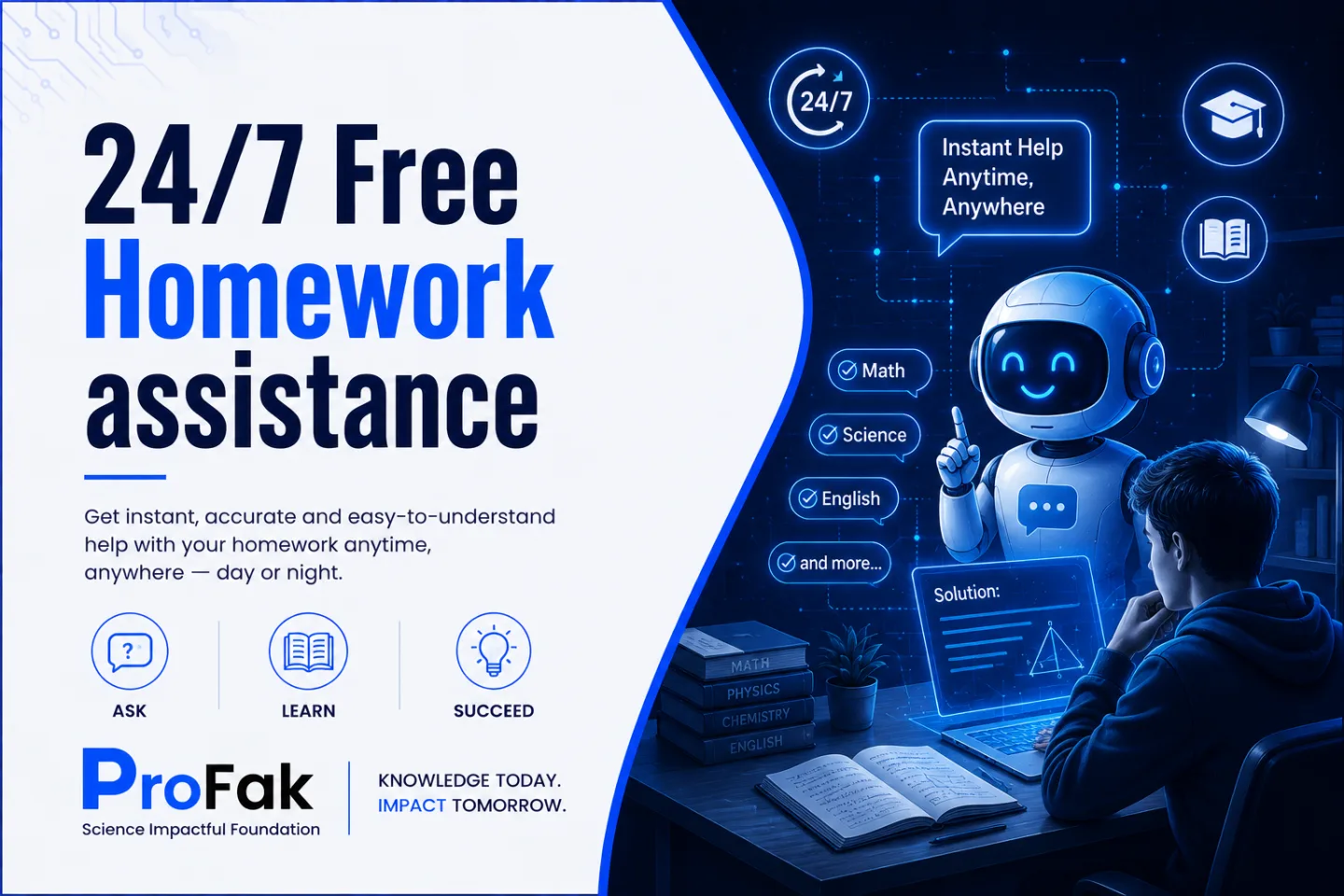 24/7 Free Homework Assistance