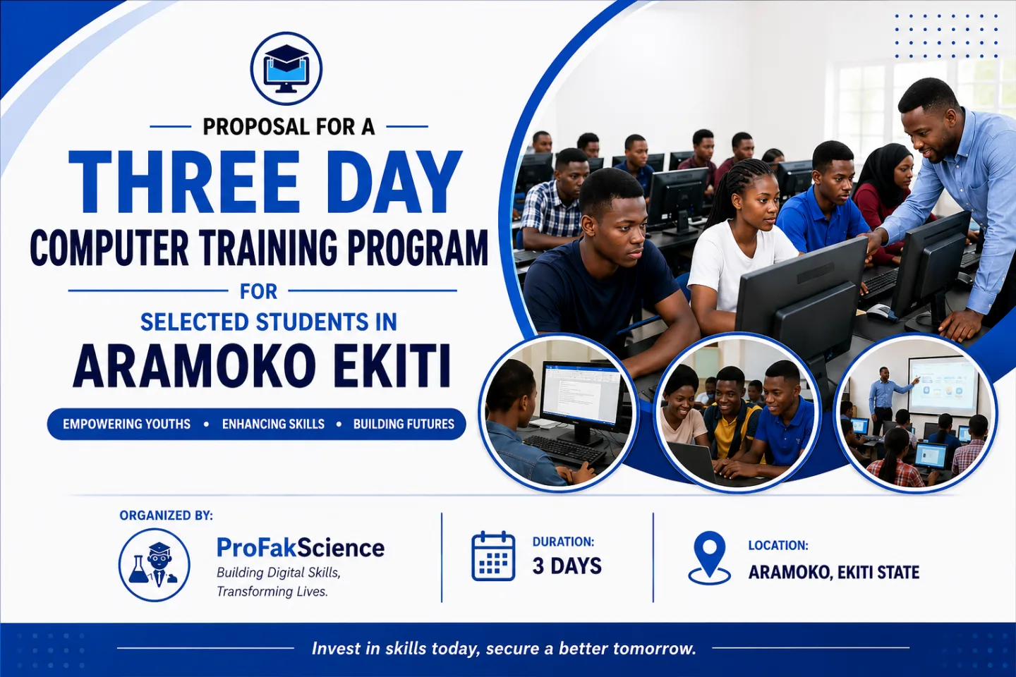 A Three-day Computer Training Programme Designed For Selected Students In Aramoko Ekiti